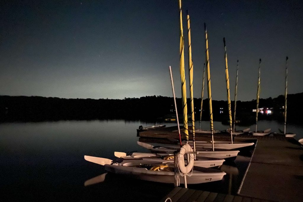 Sailboats At Night